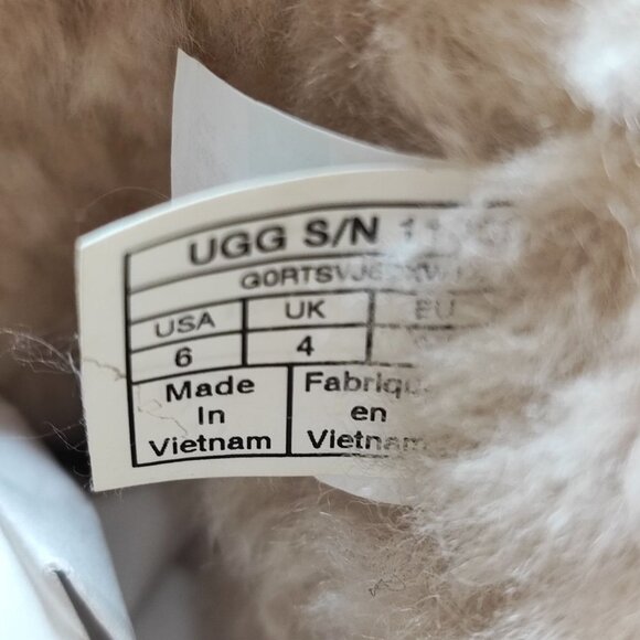 UGG Women's MIni Bailey Bow Sparkle Gold Glitter Boots Size 6 - Picture 7 of 8